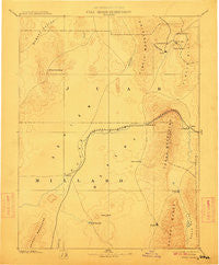 Sevier Desert Utah Historical topographic map, 1:250000 scale, 1 X 1 Degree, Year 1885