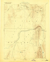 Sevier Desert Utah Historical topographic map, 1:250000 scale, 1 X 1 Degree, Year 1885
