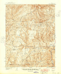 Sevier Utah Historical topographic map, 1:62500 scale, 15 X 15 Minute, Year 1935