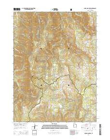 Sharp Mountain Utah Current topographic map, 1:24000 scale, 7.5 X 7.5 Minute, Year 2014