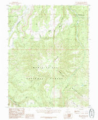 Shay Mountain Utah Historical topographic map, 1:24000 scale, 7.5 X 7.5 Minute, Year 1985