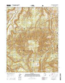 Shay Mountain Utah Current topographic map, 1:24000 scale, 7.5 X 7.5 Minute, Year 2014