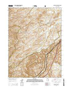Shearing Corral Utah Current topographic map, 1:24000 scale, 7.5 X 7.5 Minute, Year 2014