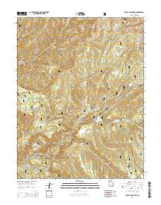 Shelly Baldy Peak Utah Current topographic map, 1:24000 scale, 7.5 X 7.5 Minute, Year 2014