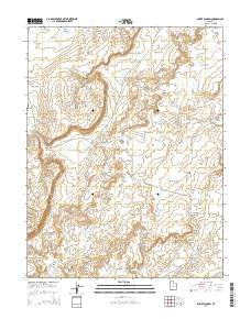 Short Canyon Utah Current topographic map, 1:24000 scale, 7.5 X 7.5 Minute, Year 2014