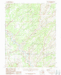 Silver Falls Bench Utah Historical topographic map, 1:24000 scale, 7.5 X 7.5 Minute, Year 1987