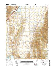 Skinner Peaks Utah Current topographic map, 1:24000 scale, 7.5 X 7.5 Minute, Year 2014