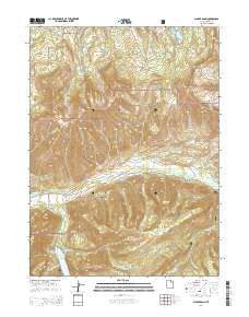 Slader Basin Utah Current topographic map, 1:24000 scale, 7.5 X 7.5 Minute, Year 2014