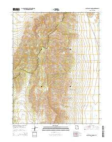Slate Jack Canyon Utah Current topographic map, 1:24000 scale, 7.5 X 7.5 Minute, Year 2014