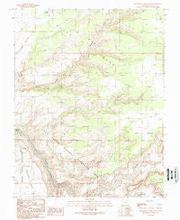 Slickhorn Canyon East Utah Historical topographic map, 1:24000 scale, 7.5 X 7.5 Minute, Year 1989