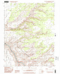Slickhorn Canyon East Utah Historical topographic map, 1:24000 scale, 7.5 X 7.5 Minute, Year 1996