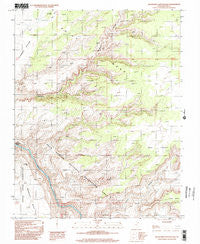 Slickhorn Canyon East Utah Historical topographic map, 1:24000 scale, 7.5 X 7.5 Minute, Year 1996