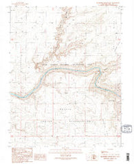Slickhorn Canyon West Utah Historical topographic map, 1:24000 scale, 7.5 X 7.5 Minute, Year 1989