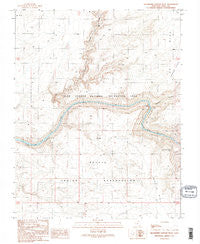 Slickhorn Canyon West Utah Historical topographic map, 1:24000 scale, 7.5 X 7.5 Minute, Year 1989