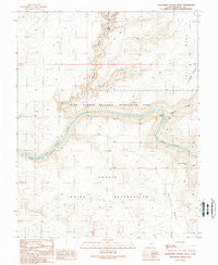 Slickhorn Canyon West Utah Historical topographic map, 1:24000 scale, 7.5 X 7.5 Minute, Year 1989