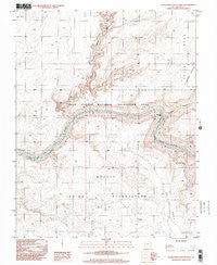 Slickhorn Canyon West Utah Historical topographic map, 1:24000 scale, 7.5 X 7.5 Minute, Year 1996
