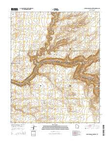 Slickhorn Canyon West Utah Current topographic map, 1:24000 scale, 7.5 X 7.5 Minute, Year 2014