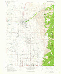 Smithfield Utah Historical topographic map, 1:24000 scale, 7.5 X 7.5 Minute, Year 1964