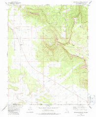 Smithsonian Butte Utah Historical topographic map, 1:24000 scale, 7.5 X 7.5 Minute, Year 1980