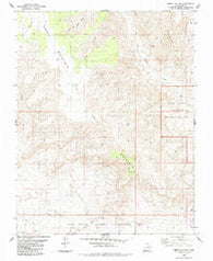 Smoky Hollow Utah Historical topographic map, 1:24000 scale, 7.5 X 7.5 Minute, Year 1985