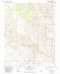 Smoky Hollow Utah Historical topographic map, 1:24000 scale, 7.5 X 7.5 Minute, Year 1985