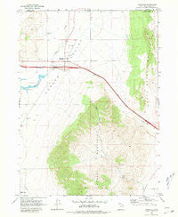 Snowville Utah Historical topographic map, 1:24000 scale, 7.5 X 7.5 Minute, Year 1968