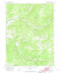 Soapstone Basin Utah Historical topographic map, 1:24000 scale, 7.5 X 7.5 Minute, Year 1972