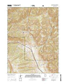 Soldier Summit Utah Current topographic map, 1:24000 scale, 7.5 X 7.5 Minute, Year 2014