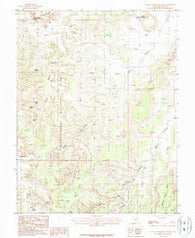 South Six-Shooter Peak Utah Historical topographic map, 1:24000 scale, 7.5 X 7.5 Minute, Year 1987