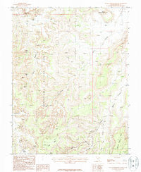 South Six-Shooter Peak Utah Historical topographic map, 1:24000 scale, 7.5 X 7.5 Minute, Year 1987