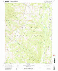South Tent Mountain Utah Historical topographic map, 1:24000 scale, 7.5 X 7.5 Minute, Year 1966