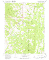South Tent Mtn Utah Historical topographic map, 1:24000 scale, 7.5 X 7.5 Minute, Year 1966