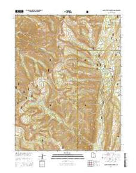 South Tent Mountain Utah Current topographic map, 1:24000 scale, 7.5 X 7.5 Minute, Year 2014