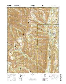 South Tent Mountain Utah Current topographic map, 1:24000 scale, 7.5 X 7.5 Minute, Year 2014