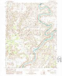 Spanish Bottom Utah Historical topographic map, 1:24000 scale, 7.5 X 7.5 Minute, Year 1988