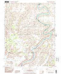 Spanish Bottom Utah Historical topographic map, 1:24000 scale, 7.5 X 7.5 Minute, Year 1996