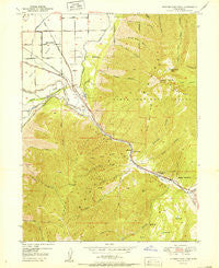 Spanish Fork Peak Utah Historical topographic map, 1:24000 scale, 7.5 X 7.5 Minute, Year 1951