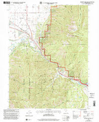 Spanish Fork Peak Utah Historical topographic map, 1:24000 scale, 7.5 X 7.5 Minute, Year 1998