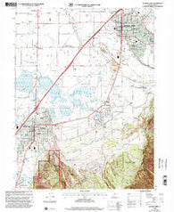 Spanish Fork Utah Historical topographic map, 1:24000 scale, 7.5 X 7.5 Minute, Year 1998