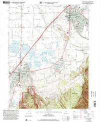 Spanish Fork Utah Historical topographic map, 1:24000 scale, 7.5 X 7.5 Minute, Year 1998