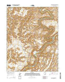 Spanish Bottom Utah Current topographic map, 1:24000 scale, 7.5 X 7.5 Minute, Year 2014