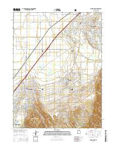 Spanish Fork Utah Current topographic map, 1:24000 scale, 7.5 X 7.5 Minute, Year 2014