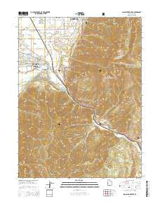 Spanish Fork Peak Utah Current topographic map, 1:24000 scale, 7.5 X 7.5 Minute, Year 2014