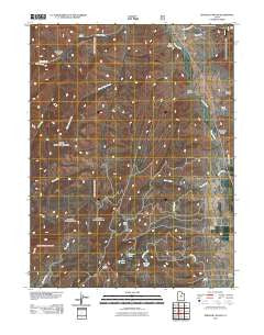 Spencer Canyon Utah Historical topographic map, 1:24000 scale, 7.5 X 7.5 Minute, Year 2011