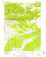 Split Mountain Utah Historical topographic map, 1:24000 scale, 7.5 X 7.5 Minute, Year 1955