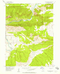Split Mountain Utah Historical topographic map, 1:24000 scale, 7.5 X 7.5 Minute, Year 1955
