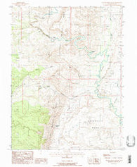 Spotted Wolf Canyon Utah Historical topographic map, 1:24000 scale, 7.5 X 7.5 Minute, Year 1988