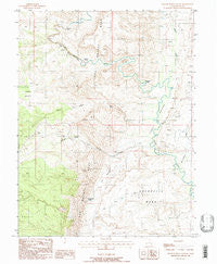 Spotted Wolf Canyon Utah Historical topographic map, 1:24000 scale, 7.5 X 7.5 Minute, Year 1988