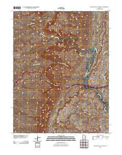 Spotted Wolf Canyon Utah Historical topographic map, 1:24000 scale, 7.5 X 7.5 Minute, Year 2010