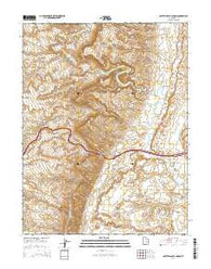 Spotted Wolf Canyon Utah Current topographic map, 1:24000 scale, 7.5 X 7.5 Minute, Year 2014